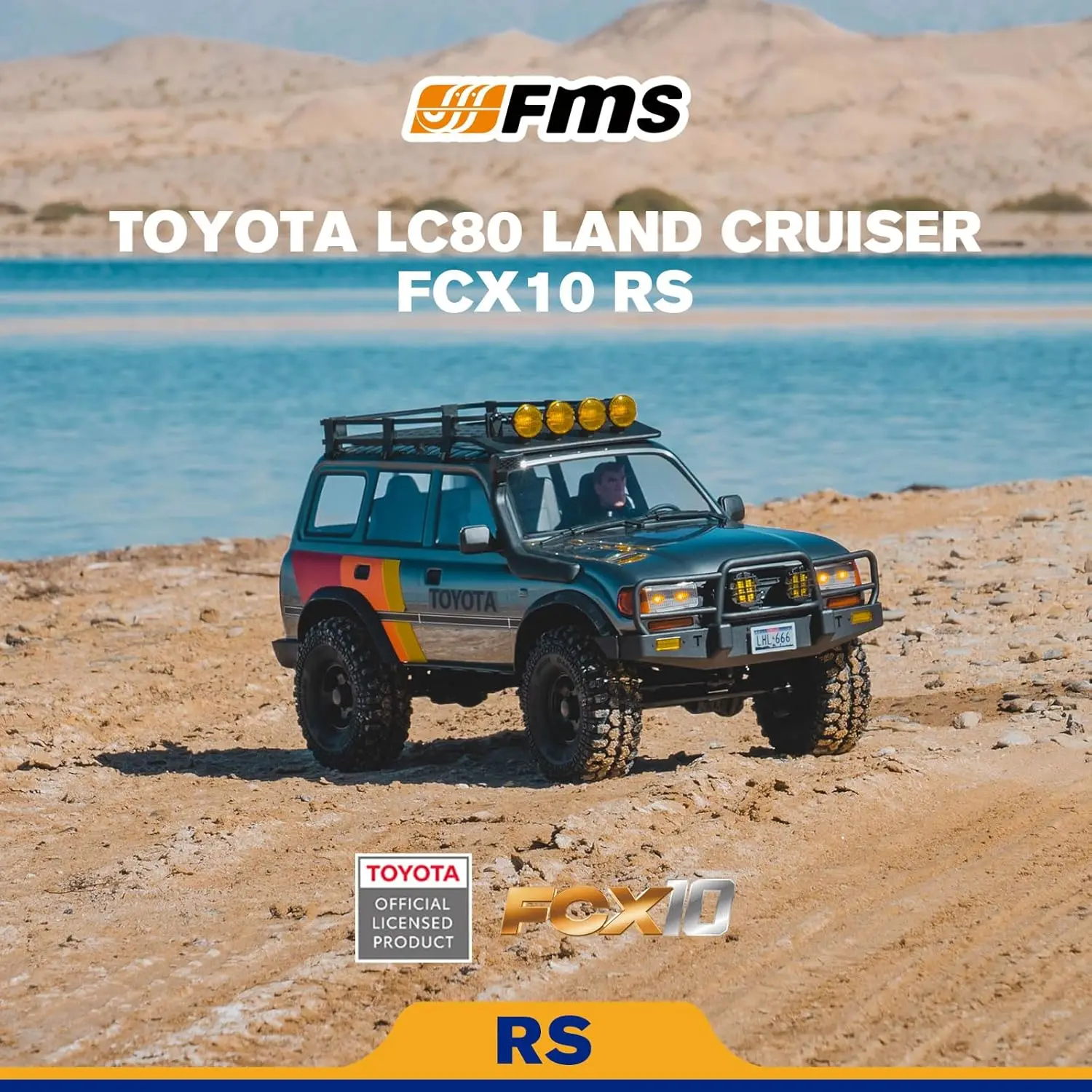 FMS FCX10 1/10 Scale RC Crawler Official Toyota Licensed High-Performance 4X4 Rock Crawler with Two Speed Transmission Metal