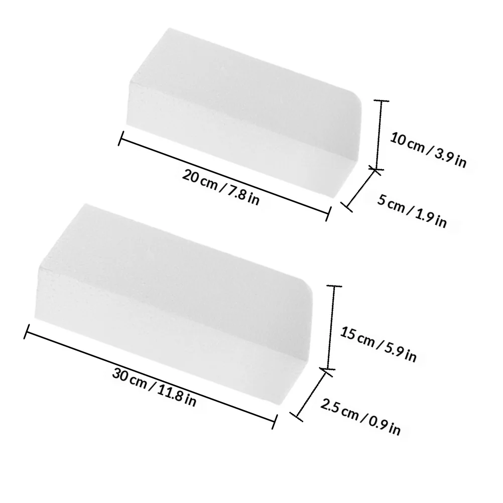 4Pcs Rectangular Foam Blocks Multipurpose Craft Foam for Handmade Models Party Decorations Sculpting Art Projects DIY Boards