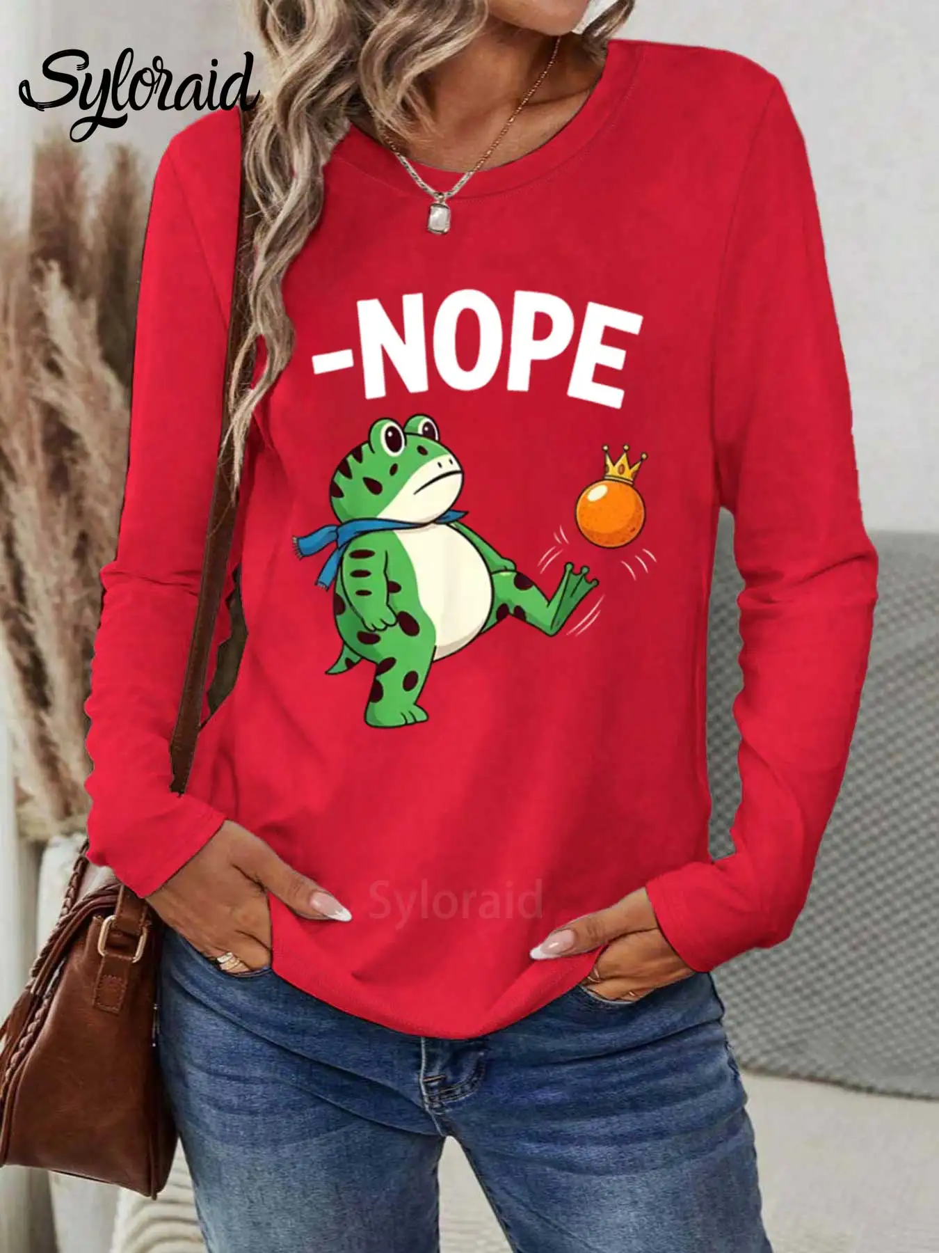 المرأة طويلة الأكمام تي شيرت مضحك الضفدع السياسي مقاومة الجرافيك تي شيرت الحرية قميص أزياء جولة الرقبة عارضة أعلى