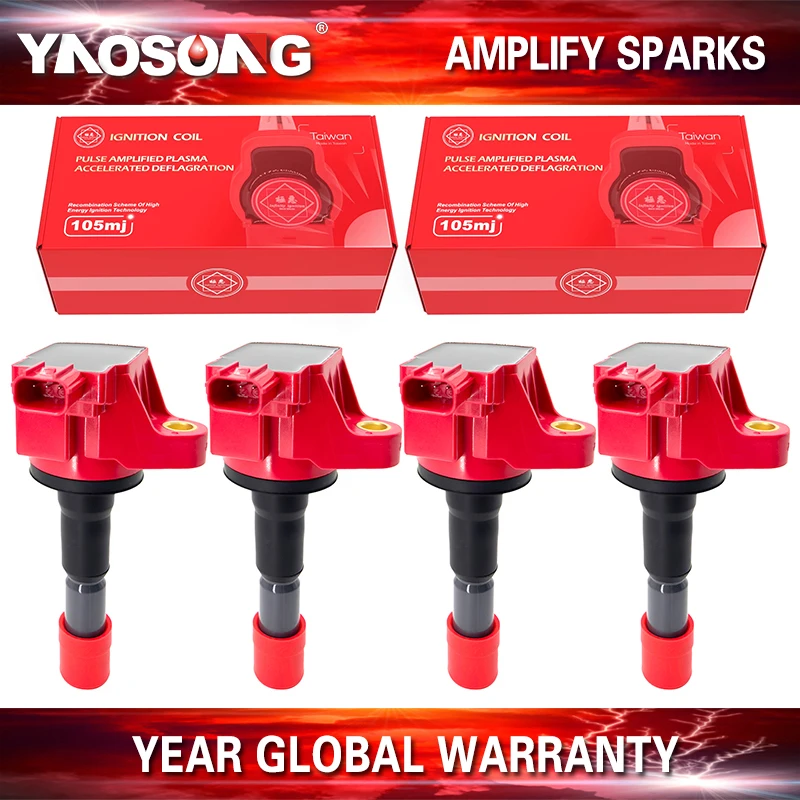 Ignition Coil for Honda 2011-2016 CR-Z 2010-2016 City 2009-2014 Fit 1.5L 30520-RB0-003 30520-RB0-S01 CM11-116 UF626