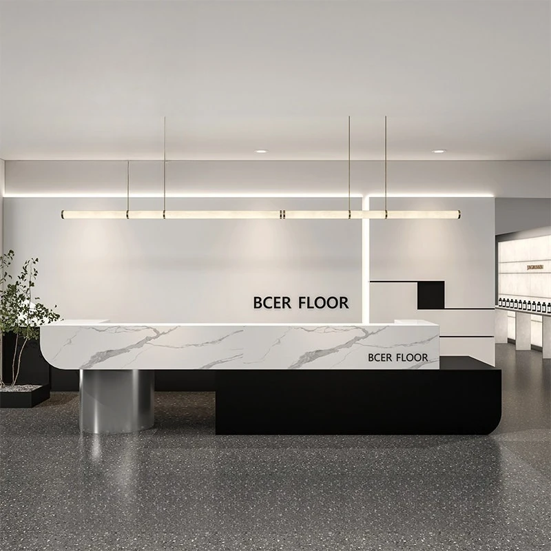 

Nordic Creative Reception Desk Modern Clothing Store Cashier Counter Training Institution Medical Beauty Office Furniture FYRD
