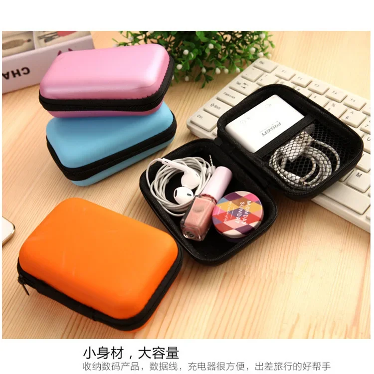 Data Cable Charger Storage Bag Case Earphone EVA Headphone Container Cable Earbuds Storage Box Stonego Pouch Case Traval Storage