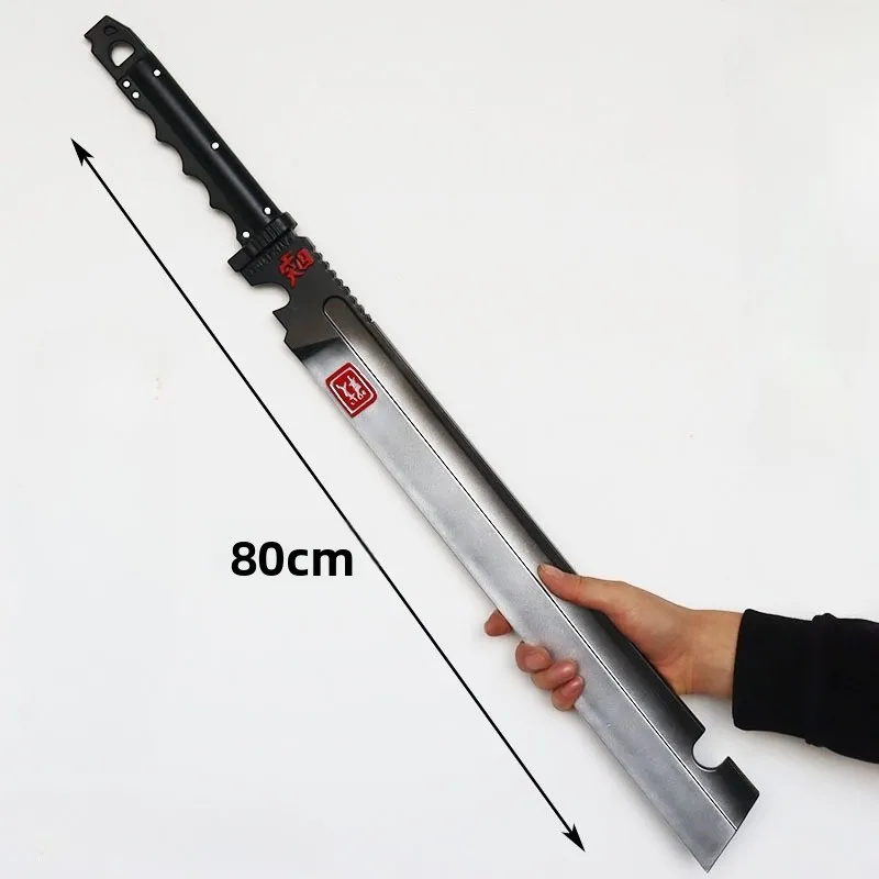 80cm/31.5인치 브레이킹 스루 PU 마체테 모델 카타나 소품 게임 주변기기 코스프레 수집품 파티 용품 야외 장난감 선물