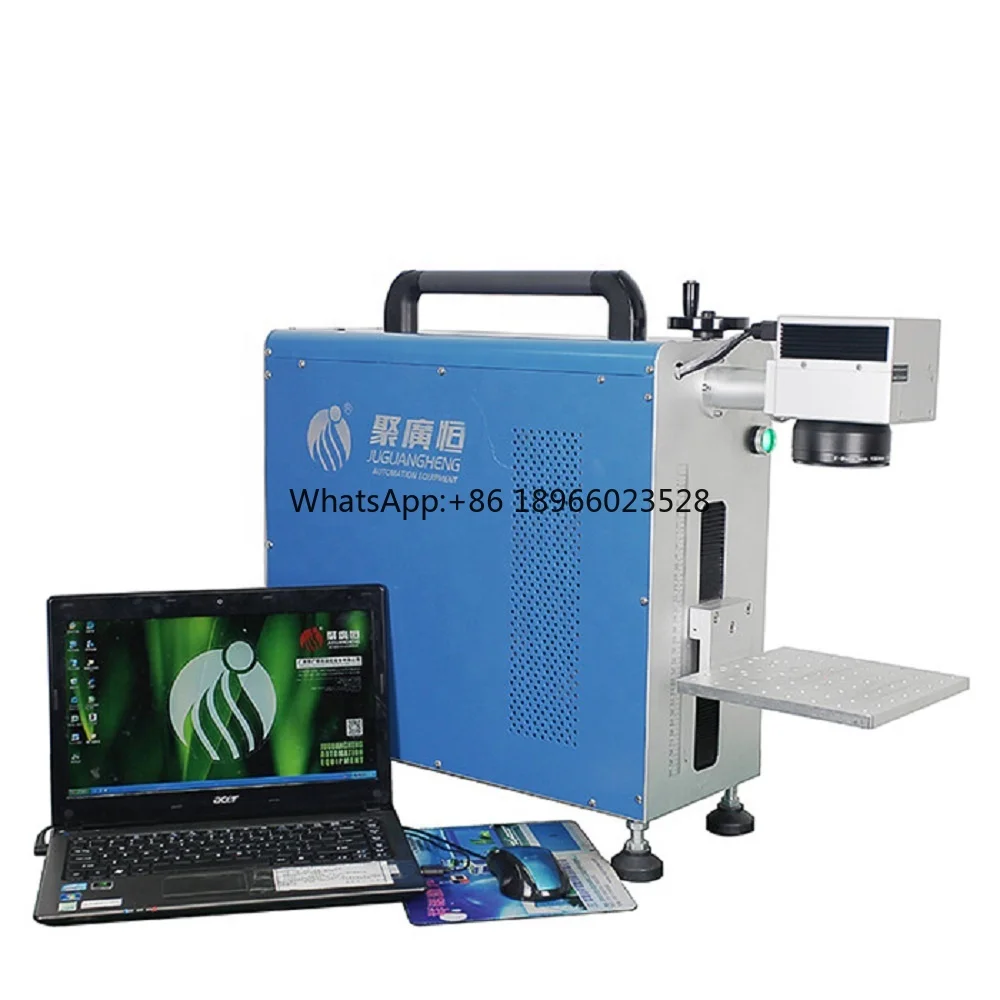 Scanning Galvanometer Top quality-106-1 20W Fiber Desktop Split Laser Marking Machine for SMT Production Line