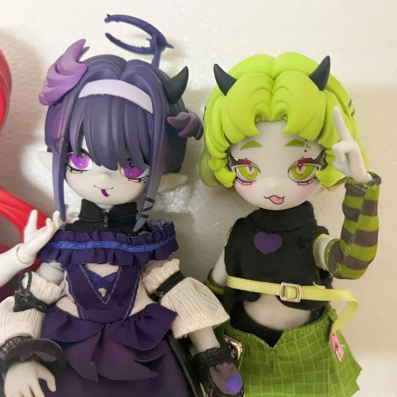 Neue Cooze 1/8 Bjd Teufel Hörner Blind Box Bewegliche Puppe Ornament Exquisite Spielzeug Gemeinsame Mobilität Kreative Desktop Sammlung Spielzeug