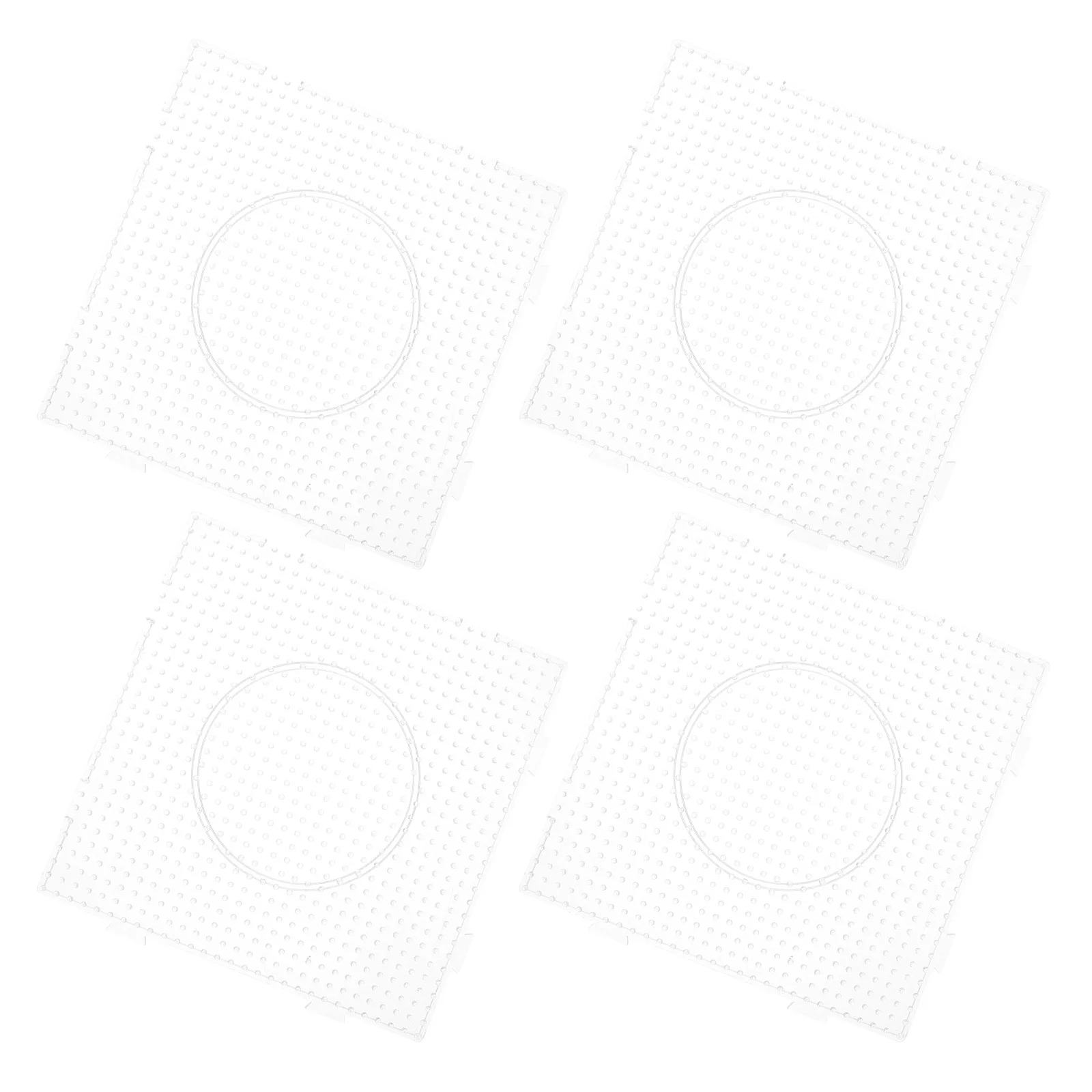 

4 шт., прозрачные акриловые бусины-предохранители, перфорированные доски, идеально подходят для улучшения творчества и проблем, навыки растворения в детей, пластинчатые бусины-предохранители