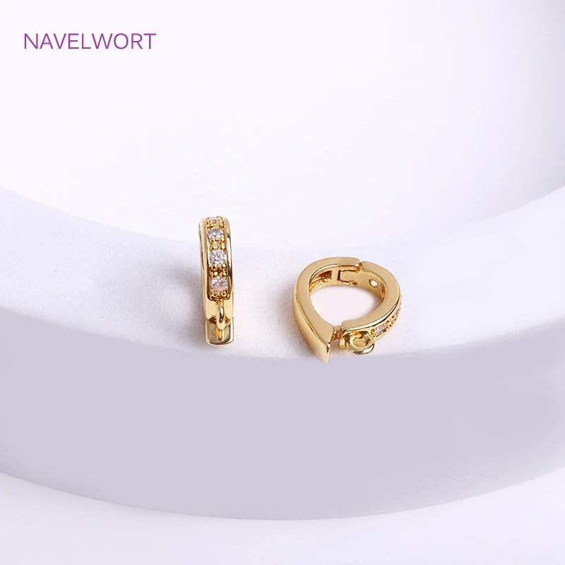 Trendy 18K vergoldet Klapp Halskette Enhancer für DIY Halskette Herstellung Zubehör Messing Anhänger Bail Schmuck Materialien Großhandel – Detail 32