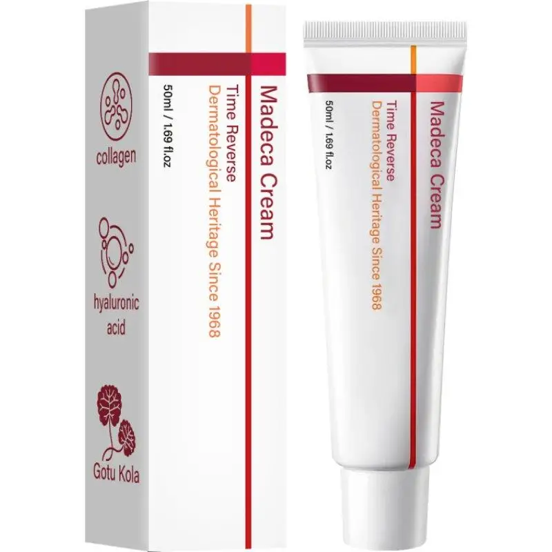 Koreanische Madeca Feuchtigkeitscreme mit Kollagen, Hyaluronsäure und Gotu Kola für Tiefenhydratation, Reduzierung Feiner Linien und Anti-Aging-Wirkung, 50ml