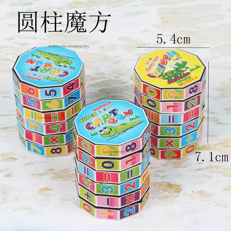 Children Mathematics Numbers Magic Cube Toy Montessori Puzzle Game Kids Learning Educational Math Block Calculate Game