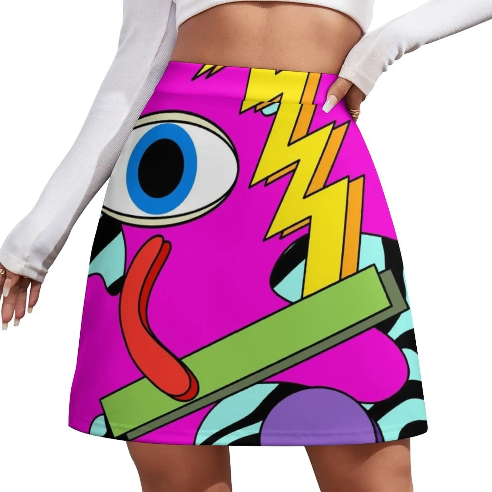 

Memphis with a side of Abstract Mini Skirt Women clothing summer dresses for women 2023 Woman clothing Skirt pants