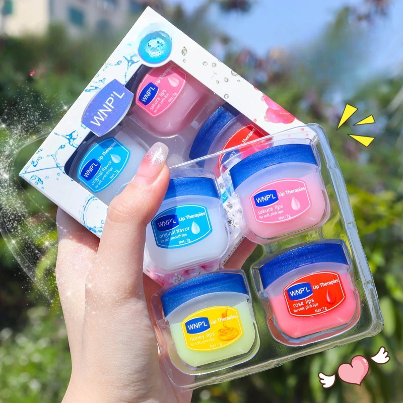 1 Pcs Lip Balms Moisturizing Refreshing Non-sticky Fruit Series Anti-Cracked Lip Treatment Vaseline for Makeup Lip Gloss Set