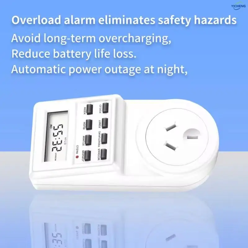 Elektronische Digitale Tijdschakelaar Socket EU/UK/US/AUPlug 24-uurs Cyclische Kookwekker Outlet Programmeerbare Timing Socket