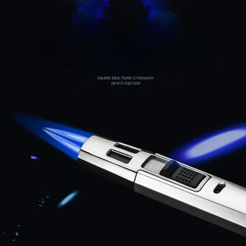 

Honest Metal Twin Turbo зажигалка ветрозащитная заводская полоса газовая зажигалка креативная кухонная зажигалка бутан турбо аксессуары для сигар