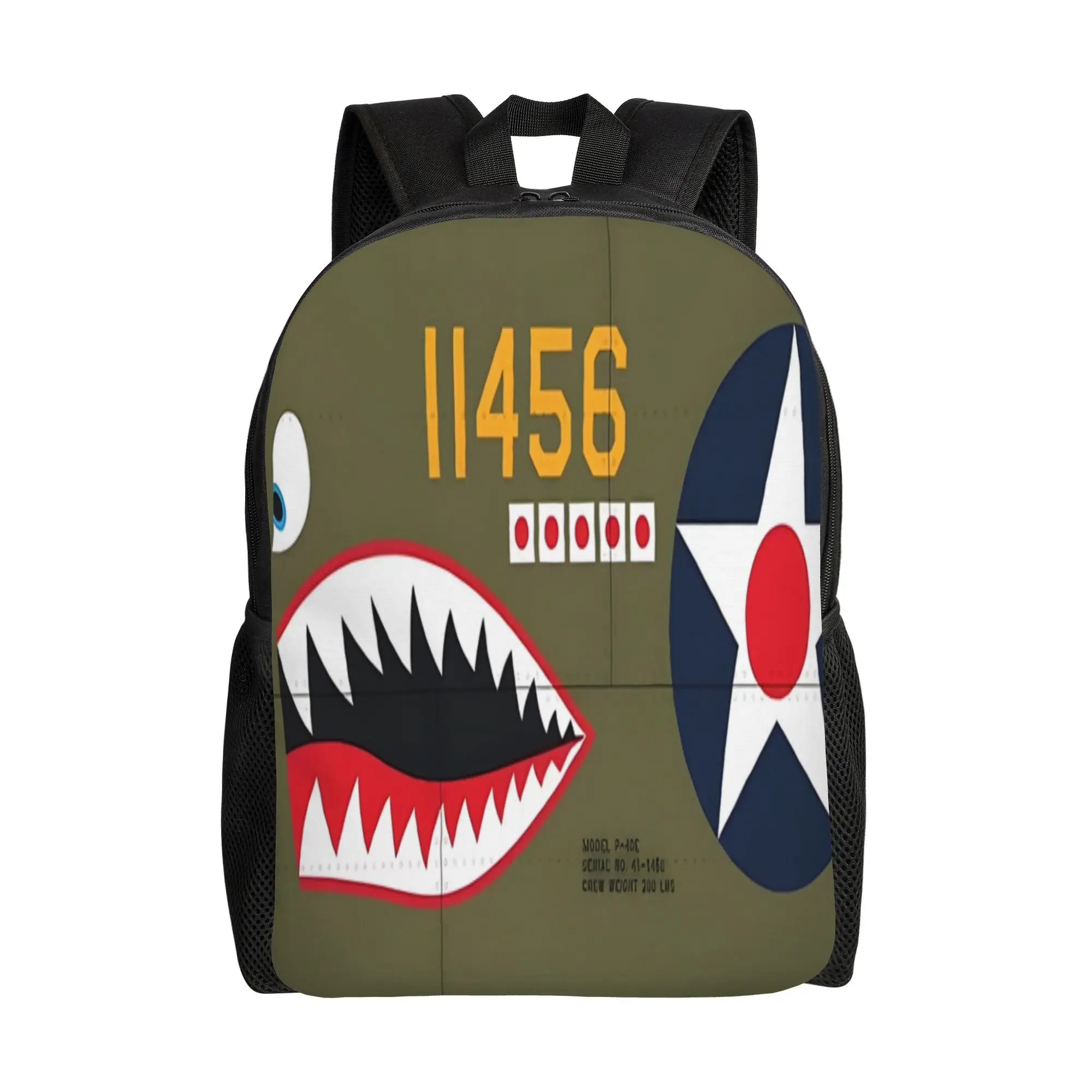 

Aircraft Markings Schoolbag Back to school season USA P 40 Fashion Backpack
