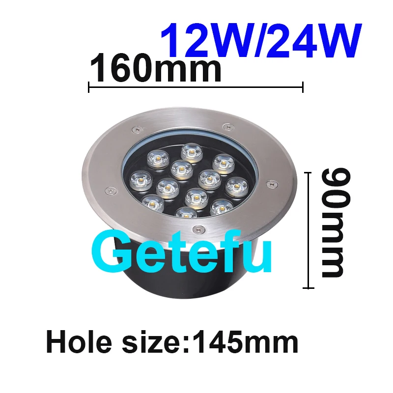 NEUE 5W/6W/7W/9W/12W/15W18W 24W LED Outdoor Boden Garten boden LED Unterirdischen Vergraben Lampe Spot Landschaft Licht AC110V 220V IP67 – Detail 13