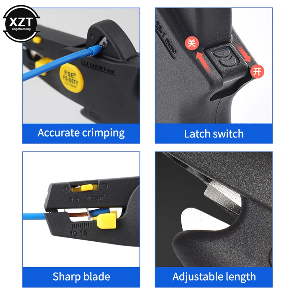 Wire Stripper Tool Stripping Pliers Automatic Cutter Cable Scissors D5 Multitool Adjustable Precision Multi-function Hot selling