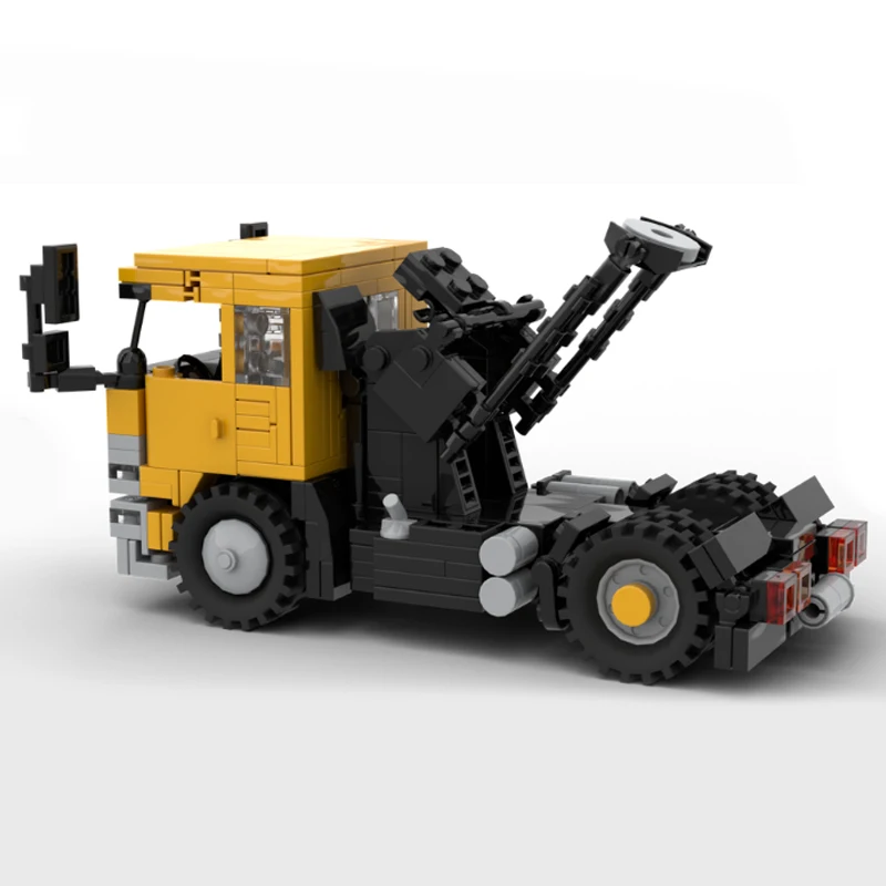 City Car Model MOC Building Bricks Heavy Transport 5th Wheel Lift Modular Technology Holiday Gifts Assemble Toys Suit