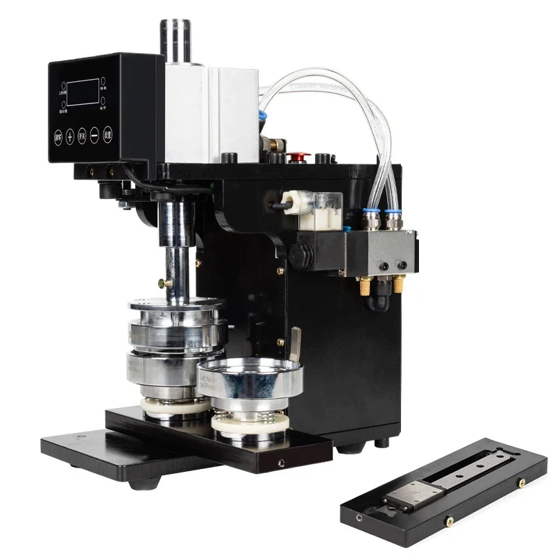 gorąca sprzedaż półautomatyczna pneumatyczna maszyna do robienia przycisków/ręczna maszyna do robienia magnesów na lodówkę
