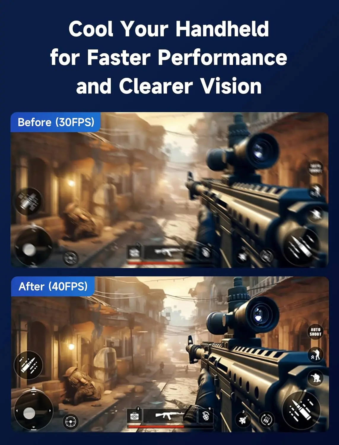 PC0111 ROG Ally X ModCase 用冷却ファン、熱分散用デュアルサイレント RGB ファン、65 個付き °   拡張可能なスタンド、USB-C ゲームクーラー