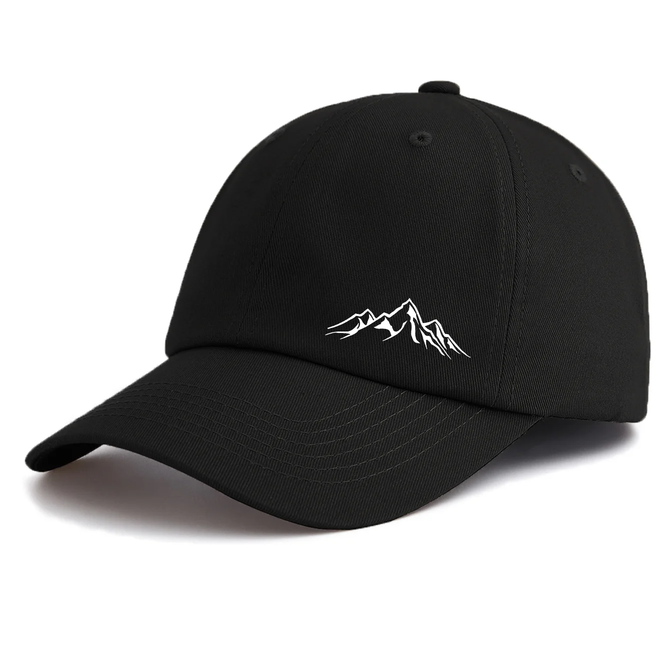1PS Mountain Printed Baseball Cap Multi-color Classic Hiking Outdoor Sun Hat Minimalist Nature Gorras Beige Dad Hat view 6