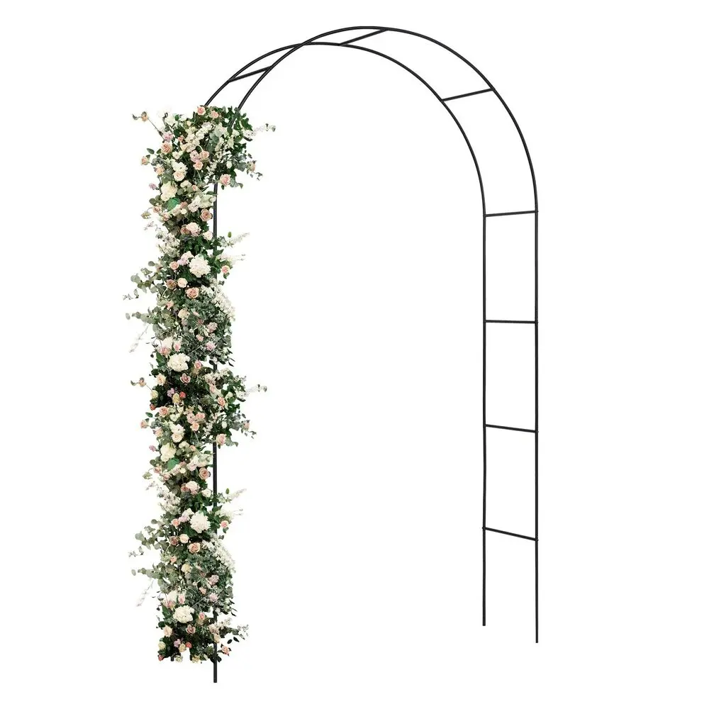 US- Metal Garden Arch Trellis Outdoor Arbor for Wedding Bridal Plant Climbing