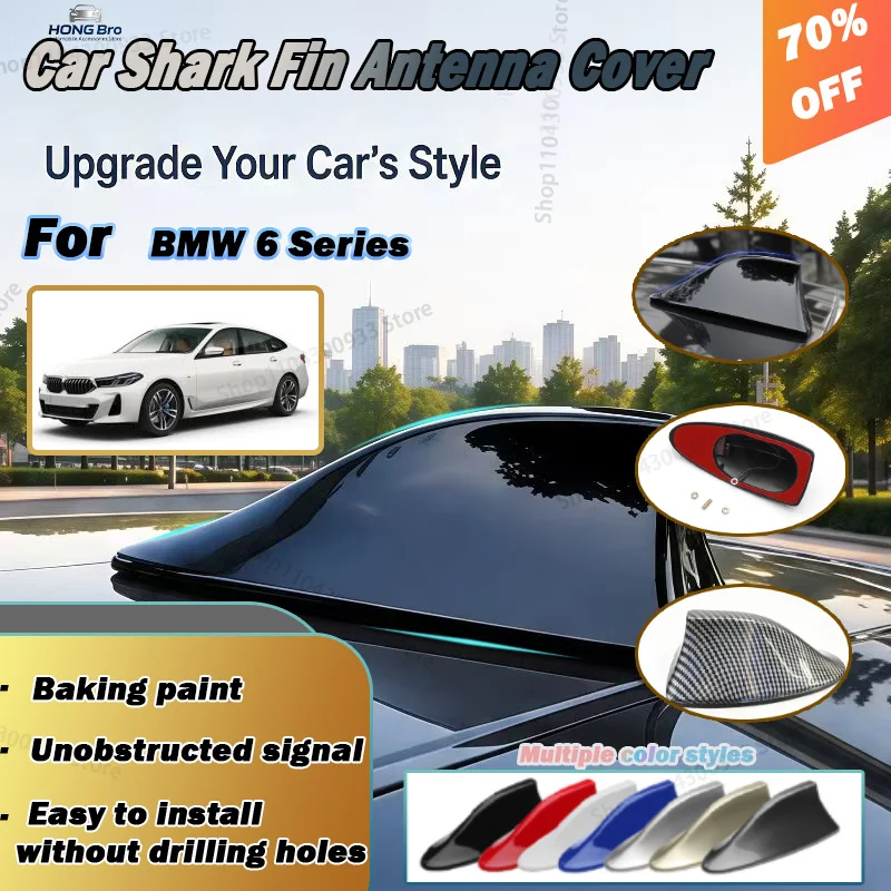 For BMW 6 Series Car Roof Top Mount Shark Fin Aerial Antenna Toppers Auto Radio AM FM Antenna Signal Amplifier Aerial