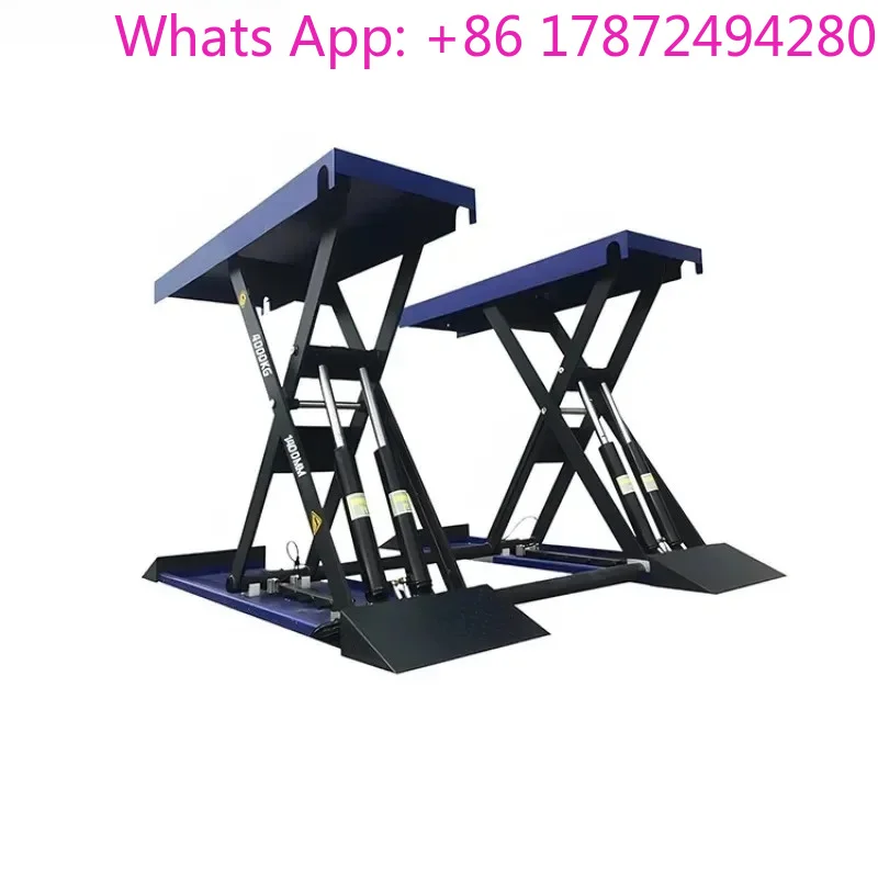 

2026 sell Portable 3000kg/3500kg/4000kg 1.2m/1.4m Mid Rise Car Scissor Lifts Hydraulic 110v/220v/380v for Home Garage