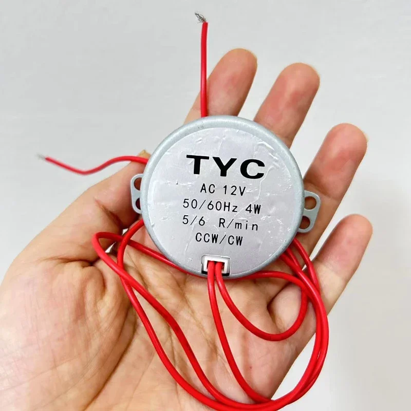 Stable TYC-50 AC Motor 220V/12V 50/60Hz 4KGF.CM Torque for Electric Fans and Microwaves