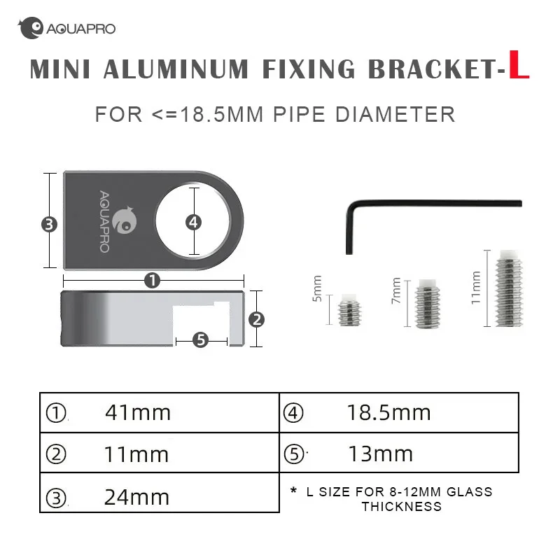 Mini aluminium bevestigingsbeugelhouder, Aquarium Aquarium Aquatische visplant Tankvoederklemmen, Waterslangfilters Benodigdheden, Accessoires