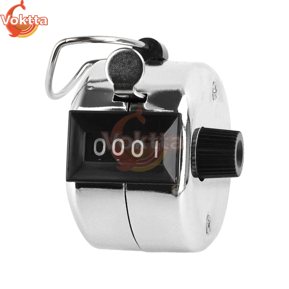 Mini Metal Handheld Tally Counter 4 Digit Number Count Clicker Manual Mechanical Counter Golf Clicker Training Counter