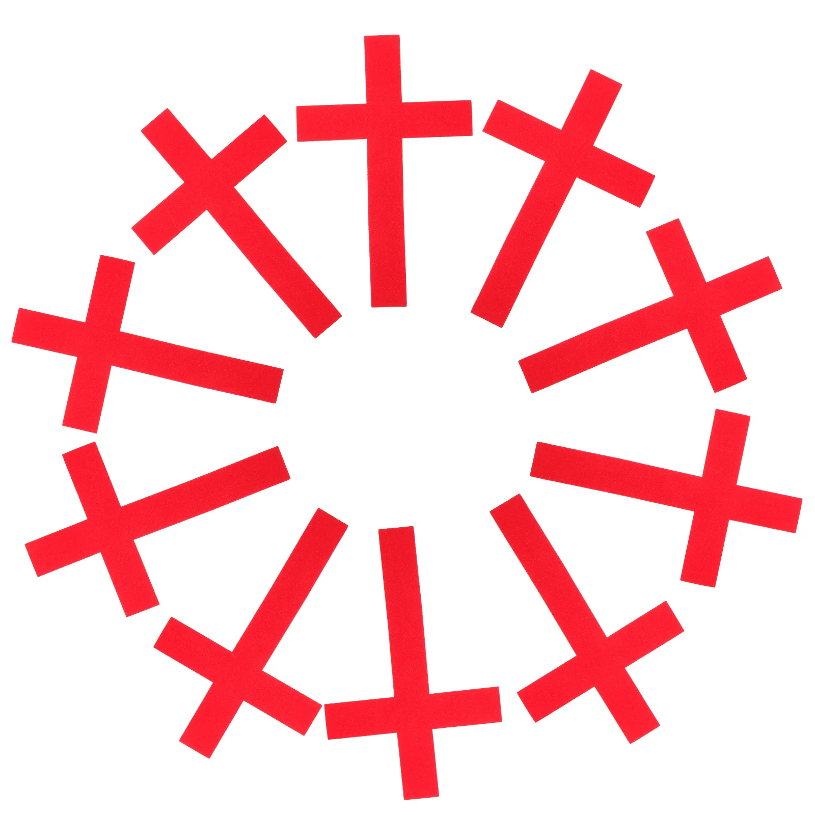 

10Pcs Cross Wall Sticker Quality Decorative Cross Decal for Church Cathedral Home Party Wall Art DIY Decor Cathedral Decoration