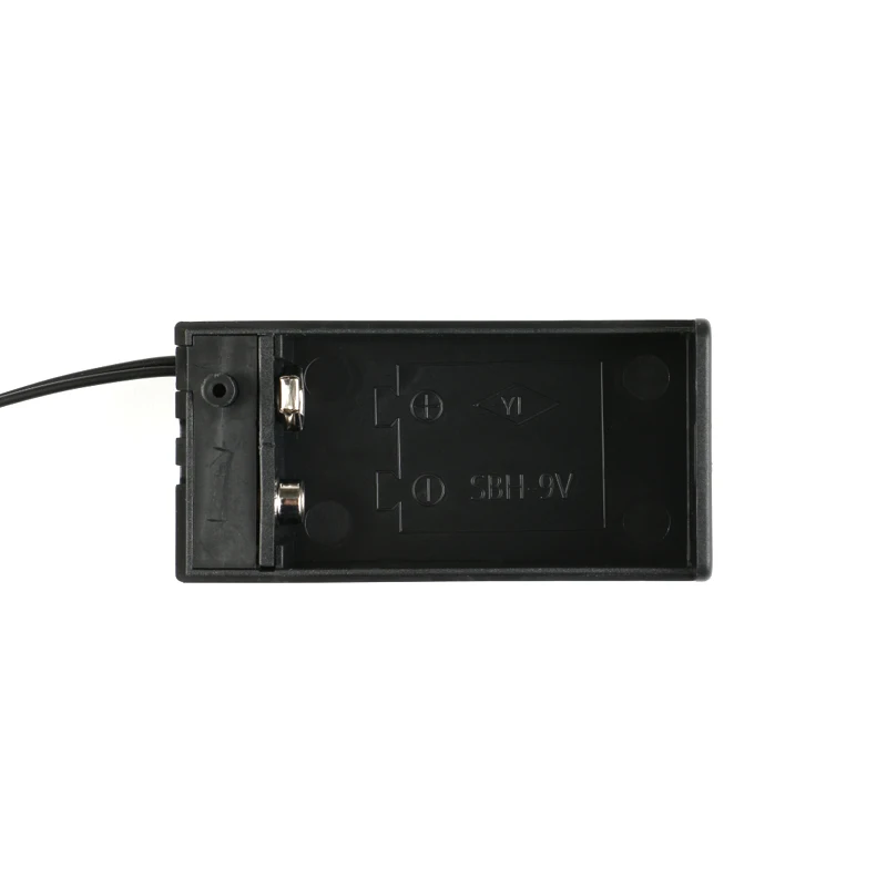 9V Battery Box With DC Plug 2.1*5.5mm 6F22 Connector Coupler Battery Holder With Lead Wire For Soldering Connecting