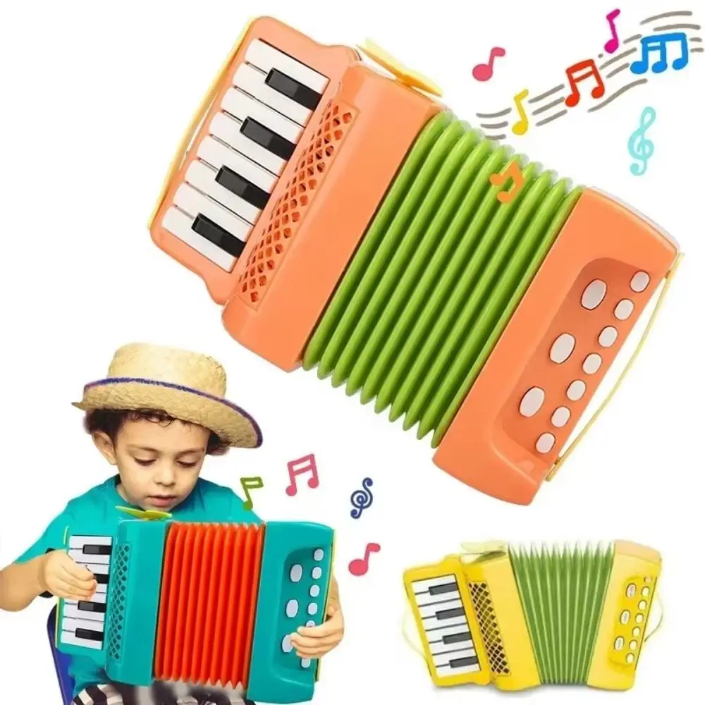 Small Size Accordion Grip Exercise Interactive Children Accordion Instrument Compact Musical Enlightenment Music Instrument