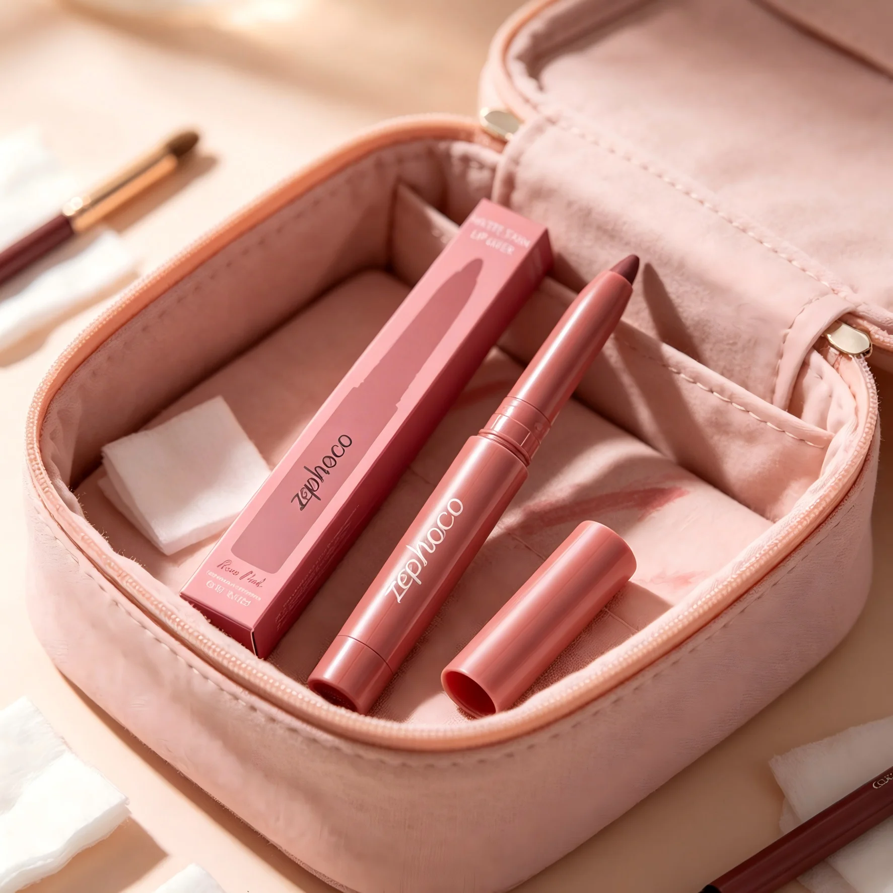 

Zephoco Lipliner Pencil Waterproof Long Lasting Transfer-Proof Sharpenable Smooth Plumper Lip Liner Stain 2 in 1 Matte Lipstick