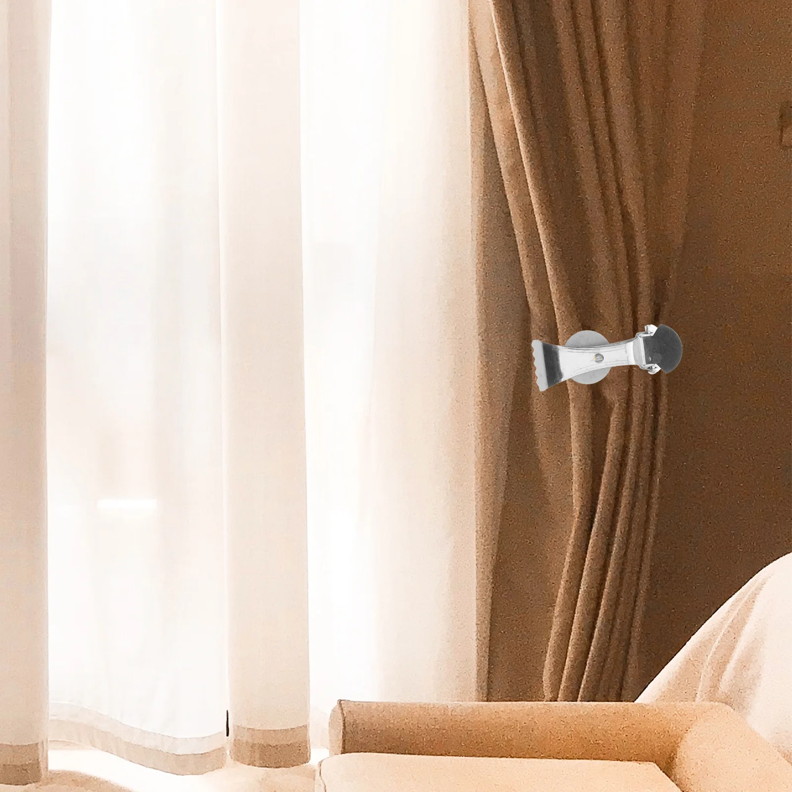 

10pcs Curtain Clips Metal Stainless Steel Wide Mouth Heavy Duty For Thick Drapes Holdbacks Home Office Window Decor Tiebacks