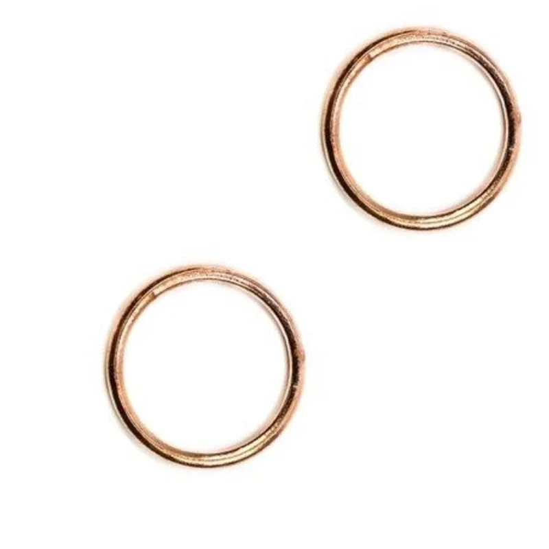 

38.5*46.5*4 Moto Copper Plated Exhaust Pipe Gasket For Kawasaki H1 500/Mach3 1969-1975 H2 750 Mach4 1972-1975 KE125 A 1976-1983