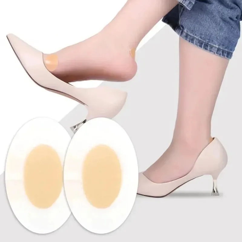 Gel Heel Pads 10PCS, Self Adhesive Heel Protector Anti Blister Cushion Liner Non-slip Shoe Stickers Foot Care Inserts