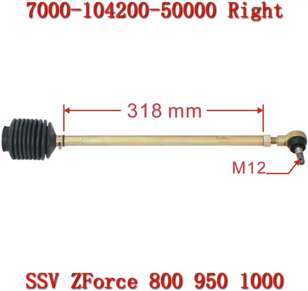 

Костюм правой рулевой тяги для CF800 CFMOTO X8, номер запчастей 7000-104200-50000