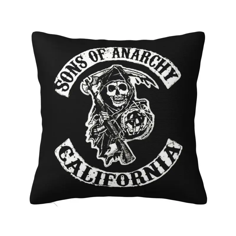 

TV Show Sons Of Anarchy Cushion Cover 35x35Cm Velvet Polyester Throw Pillow Case For Sofa ChairLiving Room Decoration Pillowslip