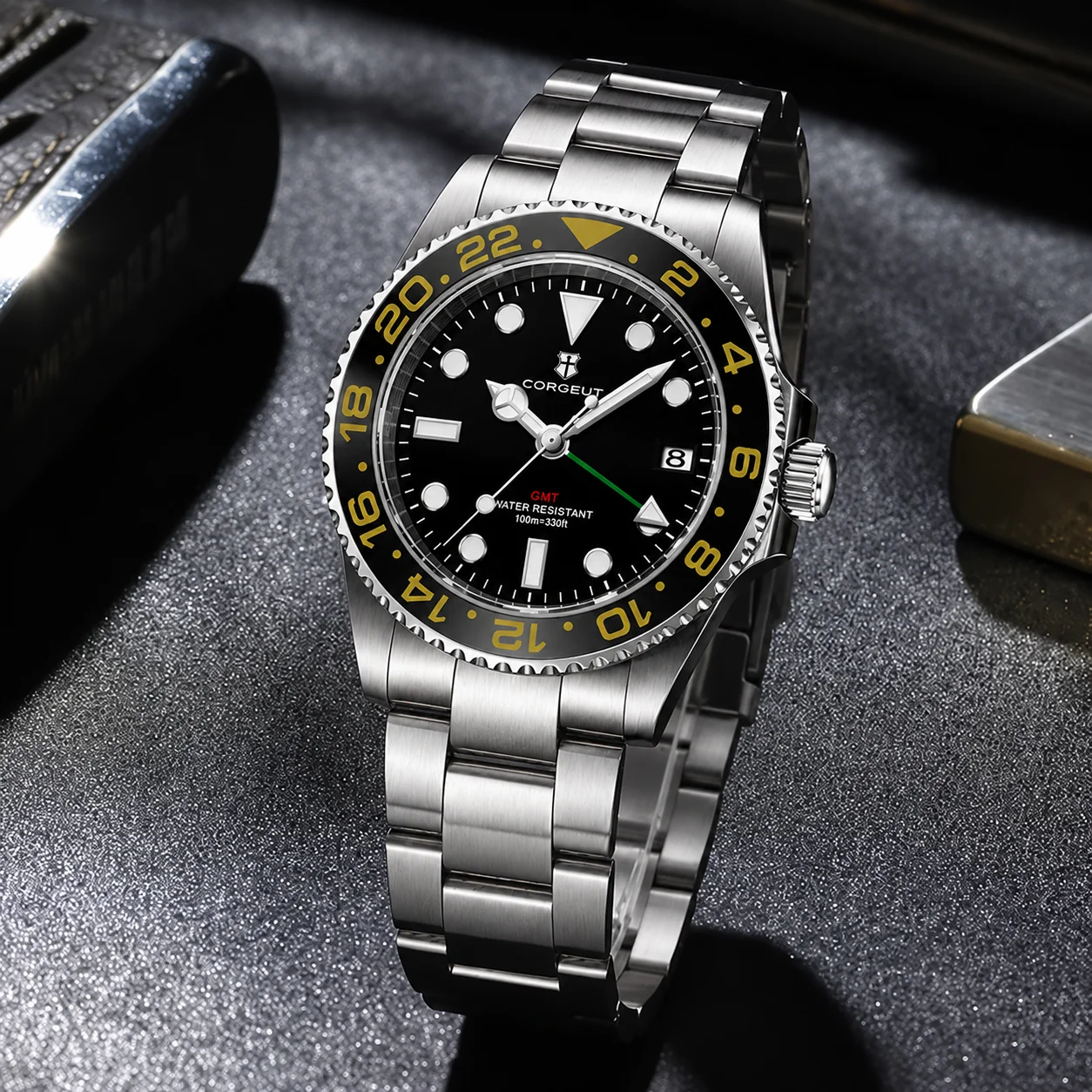 CORGEUT OFFICIAL 36mm Quartz Watches Ronda 515 Movement BGW9 Super Luminous 10Bar Waterproof Sapphire Glass 316L Steel Watches