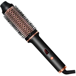 Thermal Brush Ceramic Ionic Curling Brush 1.5 Inch Heated Curling Iron Volumizer Dual Voltage Travel Hair Curler Curling Comb