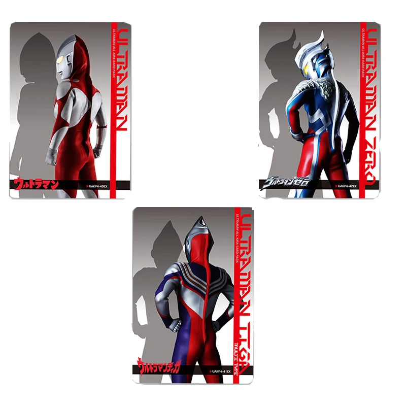 Bandai-Ultraman Anime Figure Collection Flash Card, Hobby Collected, Jouets pour enfants, Cadeaux de vacances surprises, Original, 04