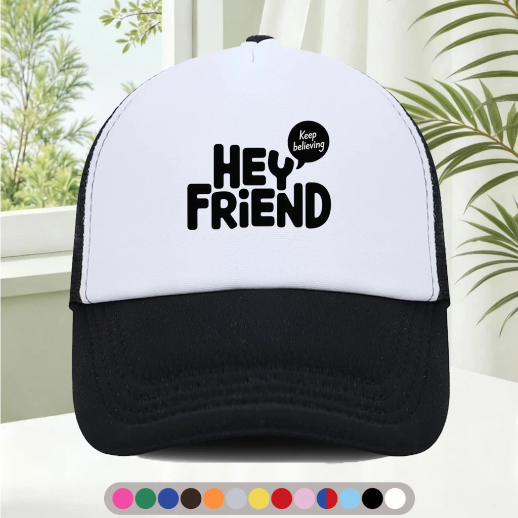 Fashionable and Versatile Sponge Mesh Cap  Features Cool Printed Patterns, Unisex  American Trucker Hat  HighQuality Hat  S