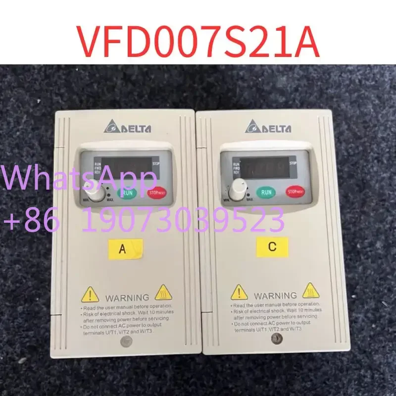 

Second-hand inverter VFD007S21A 0.75KW/220V Test OK