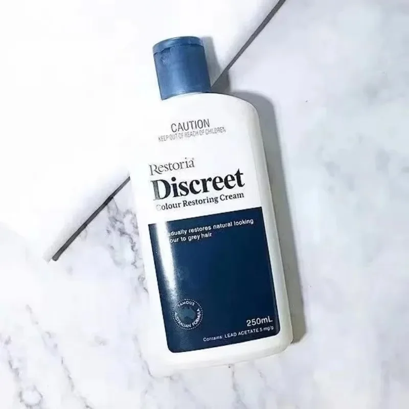 1 Bottle Original Restoria Discreet Colour Restoring Cream Lotion Hair Care 250ml Reduce Grey Hair for Men and Women