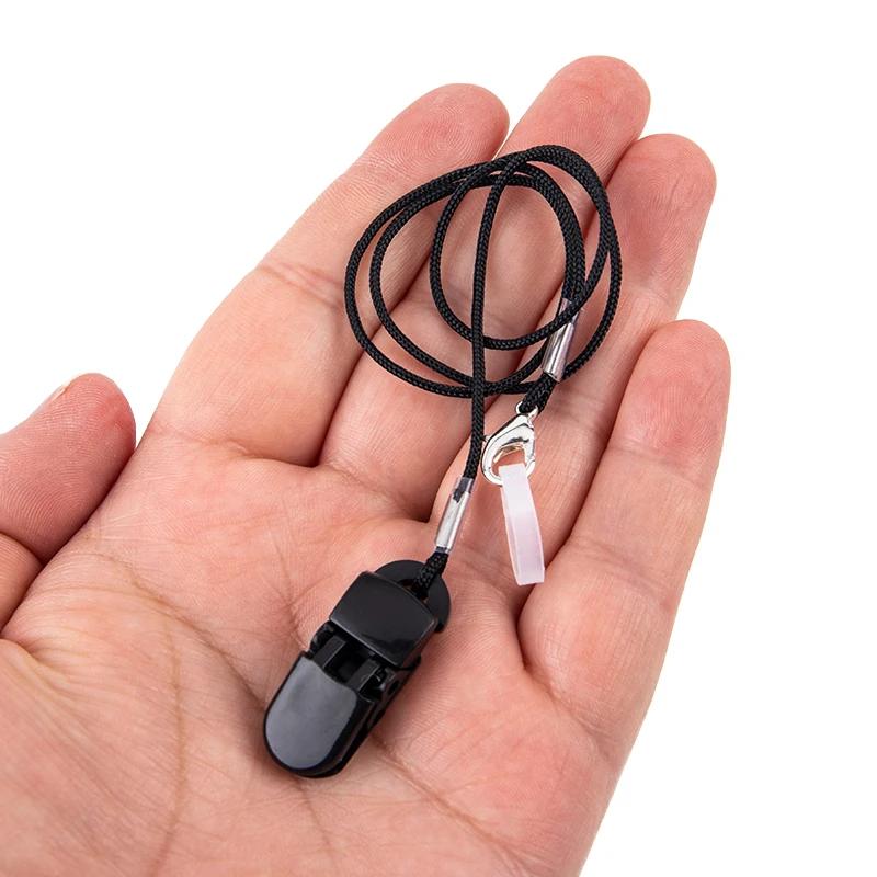 Hearing Aids Clip Holder Transparent 1/2 Rings Anti-Lost Lanyard Safety Behind The Ear Hearing Aids Accessory for Children Adult