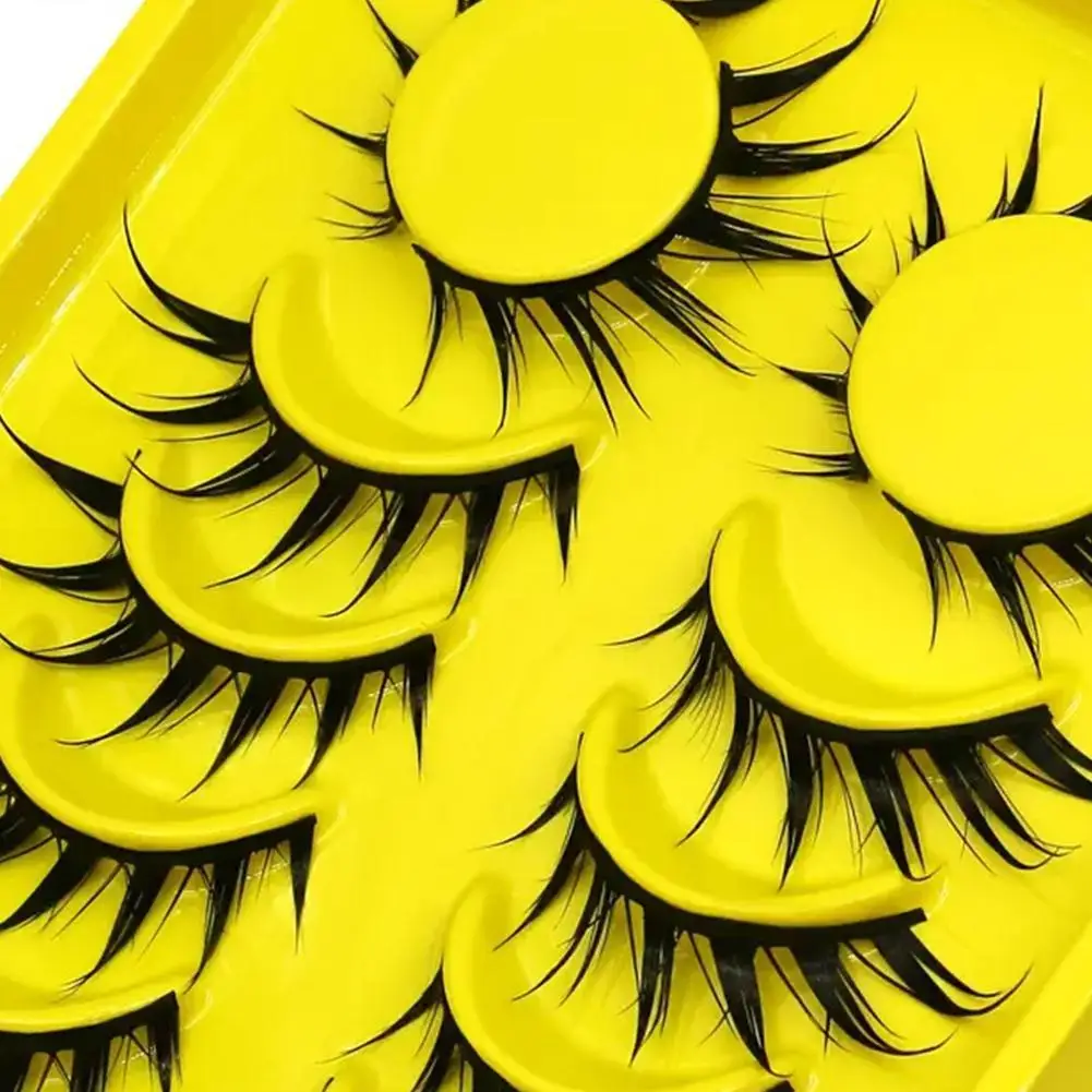 

1set Simulation Fox Series Slanted Flying False Eyelashes Thickened Chinese Style New Natural Looking Eyelashes for Makeup