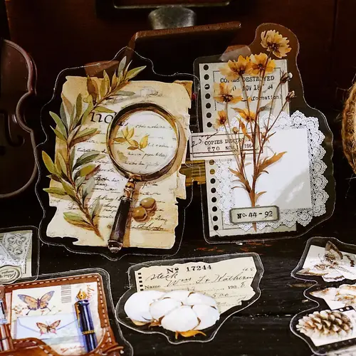 Imagen 2 del producto 40 uds/1 lote de pegatinas de papelería kawaii para recoger el capítulo ligero, diario basura, álbum de recortes decorativo, pegatina artesanal DIY