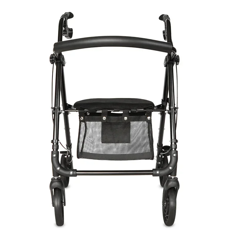 Foldable Aluminium Walker Rollator for Adults Walking Comfortable Foldable Rollator Walker