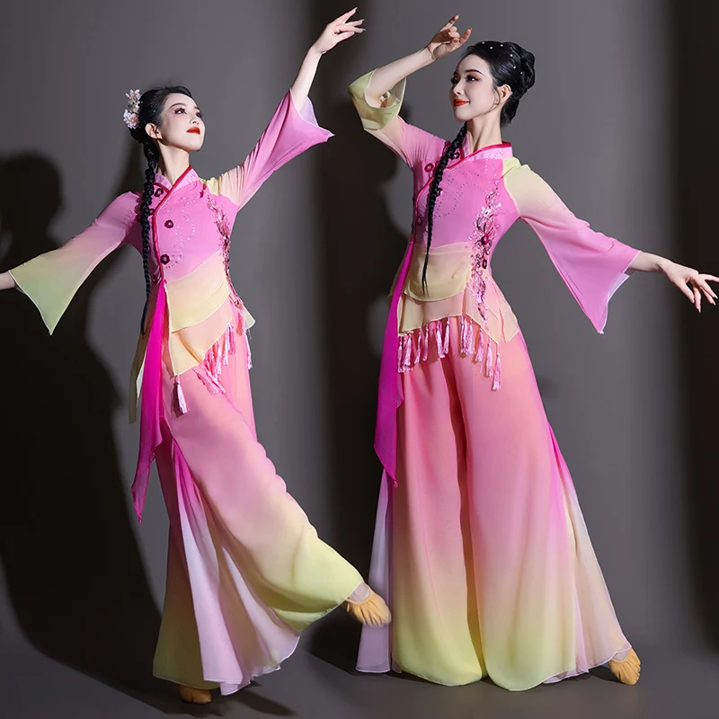 Costumes de danse classique pour femmes, vêtements Yangko élégants avec broderie imprimée pour adultes, costume de danse nationale, nouvelle collection 2025